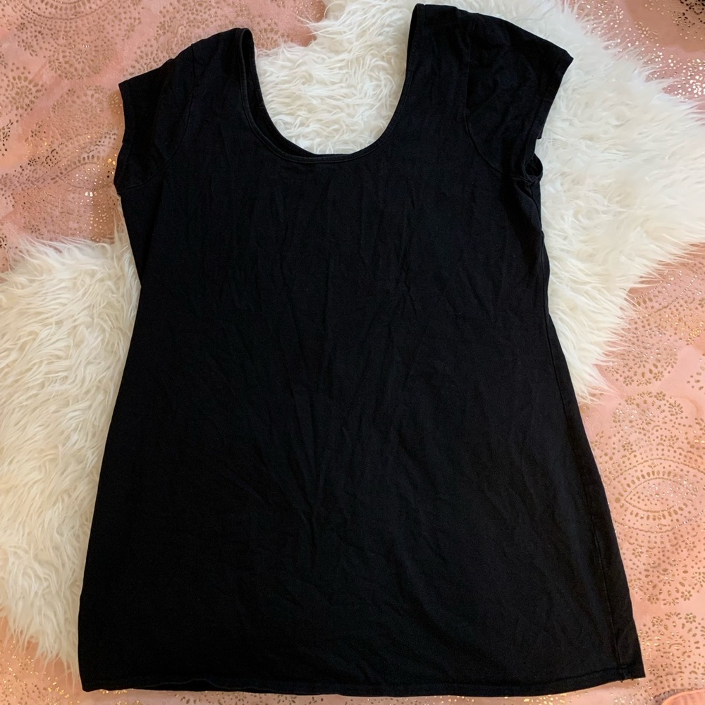 City Chic M/18 Double Scoop Tunic Tee